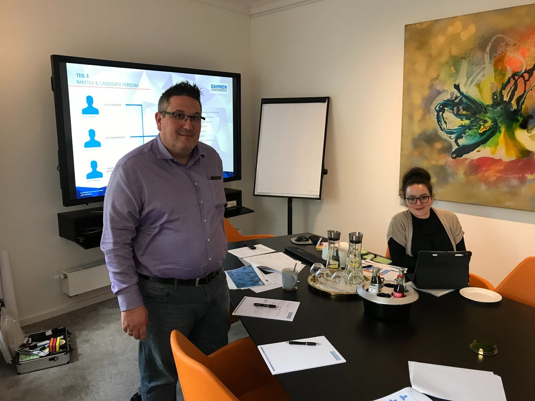 Carlos Kleefeld im Workshop zu Recruiting und Arbeitgebermarke